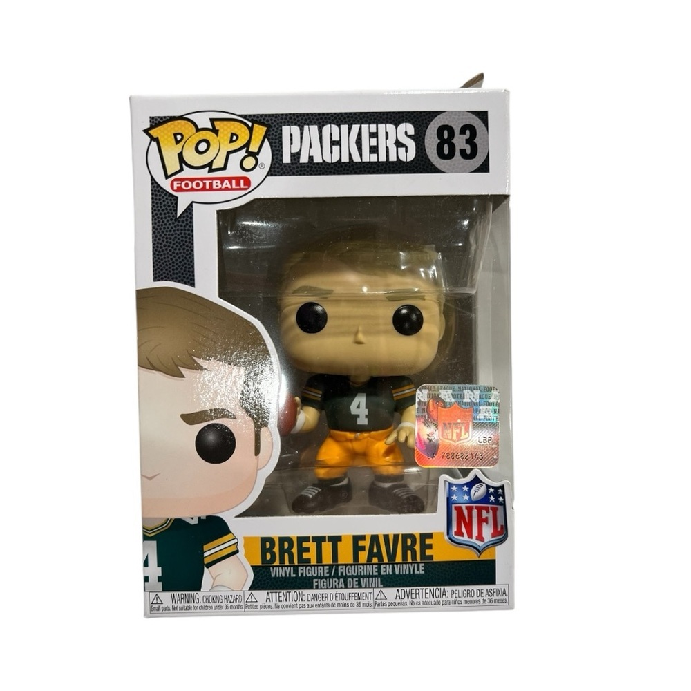 Funko Pop! NFL Football Packers Brett Farve #83 Vinyl Figure new in Box